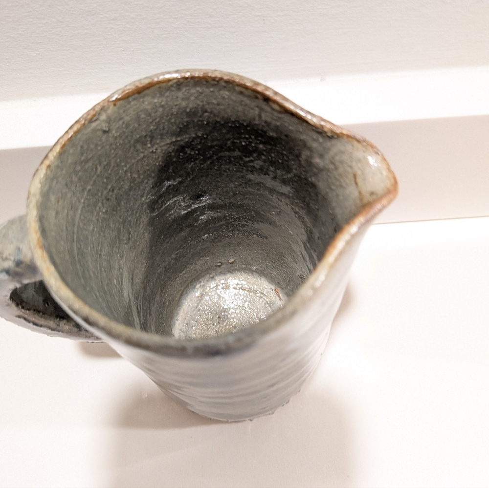 Small Rustic Handmade Pottery Pitcher - Picture 4 of 7